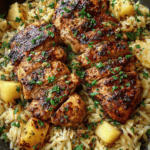 Maple Balsamic Chicken with Roasted Pear Orzo