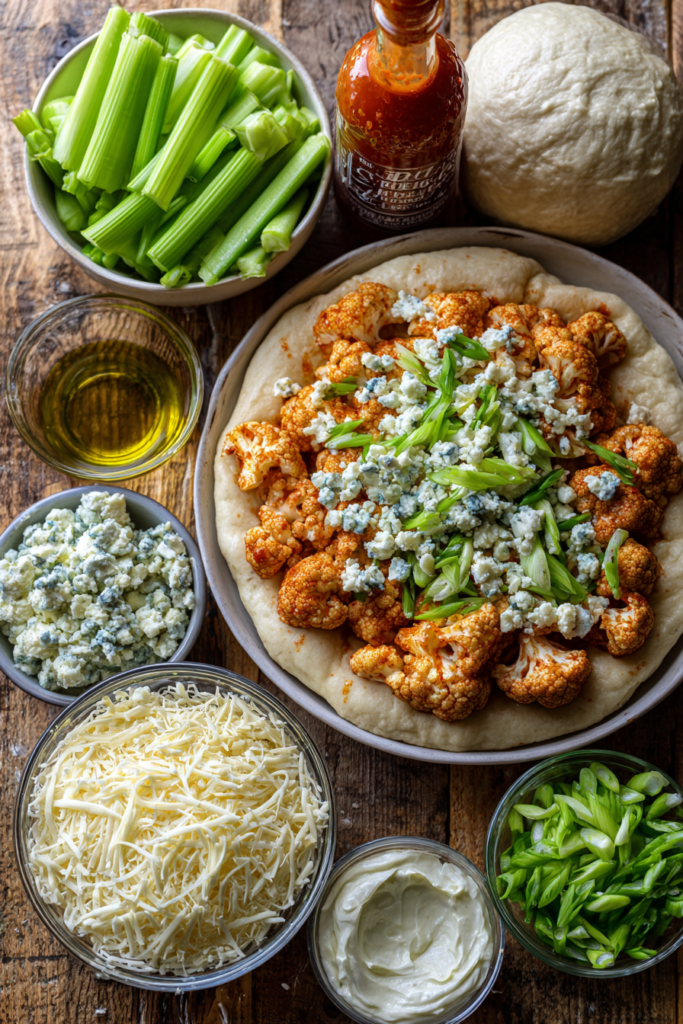 Buffalo Cauliflower Pizza