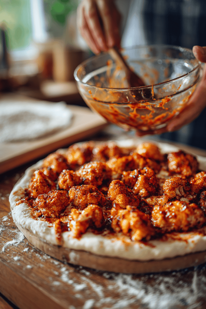 Buffalo Cauliflower Pizza