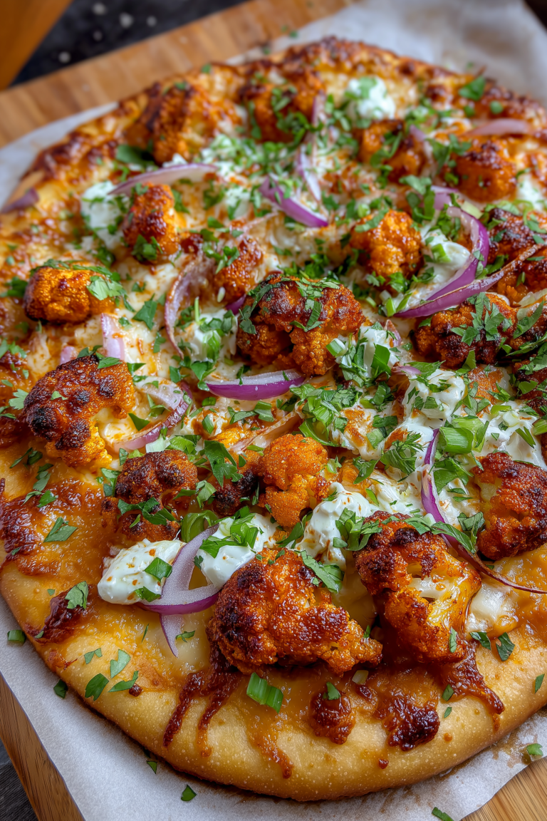 Buffalo Cauliflower Pizza