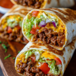 Burrito Style Cheeseburger Wraps