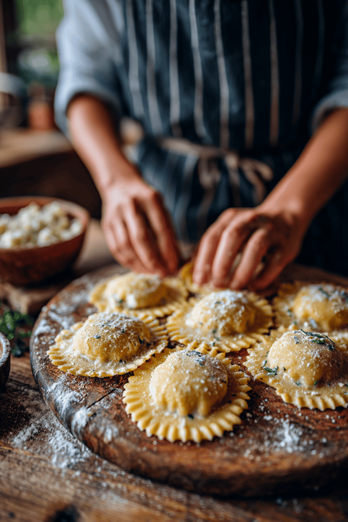 Garlic Butter Lobster Ravioli