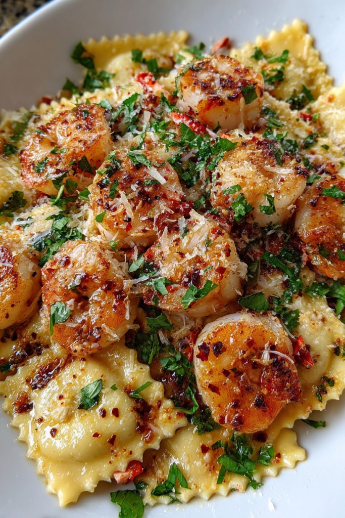 Garlic Butter Lobster Ravioli